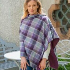 Earth Squared Tweed Wraps With Satin Lining Purple Quartz